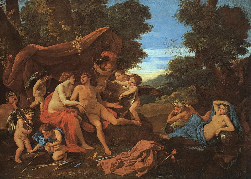 Nicolas Poussin Mars and Venus oil painting picture